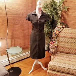 Denim dress dark elegant by Mango